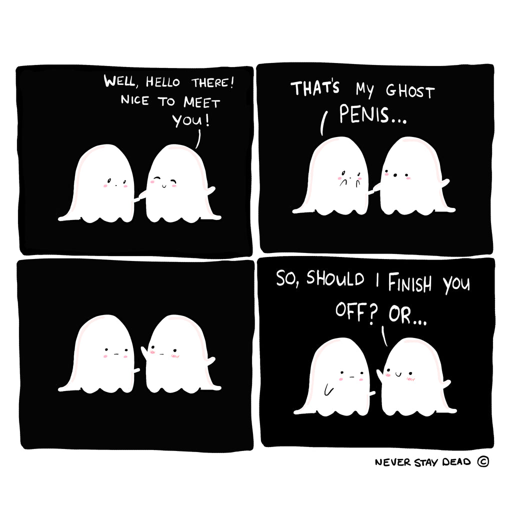 'Ghosties' Print (8x8)
