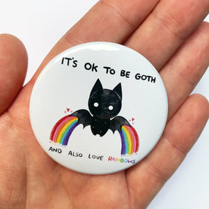 'It's OK To Be Goth...' Pocket Mirror