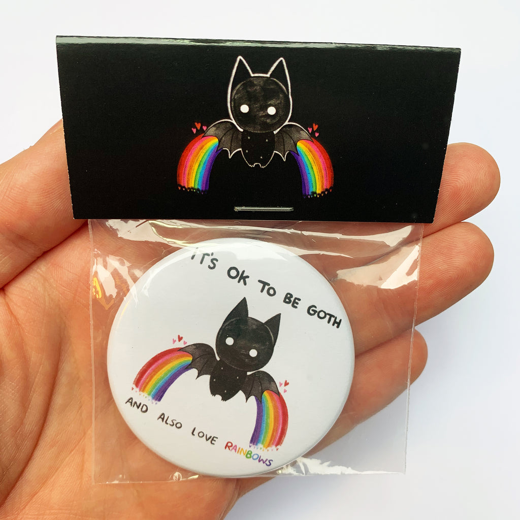 'It's OK To Be Goth...' Pocket Mirror