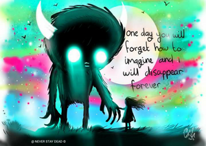 Imagination Monster Print