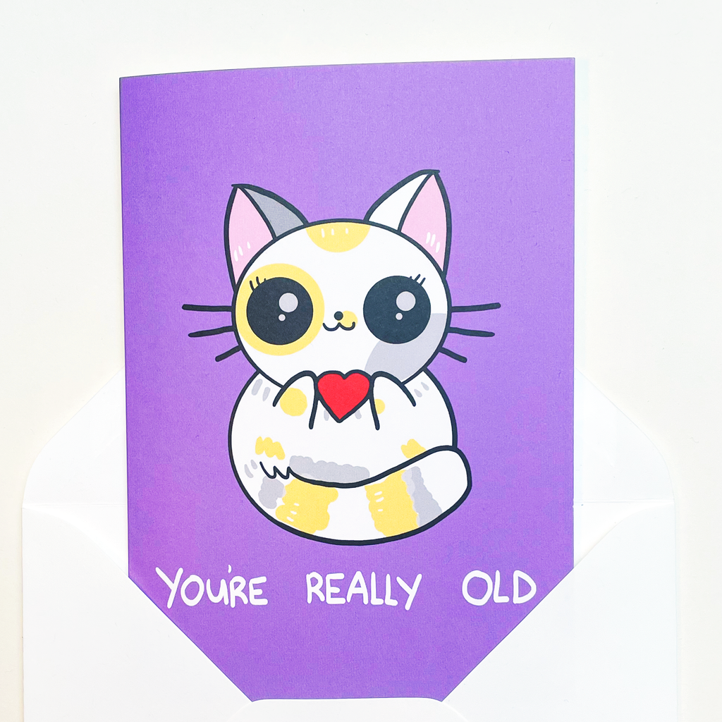 'You're Really Old' Cat Card